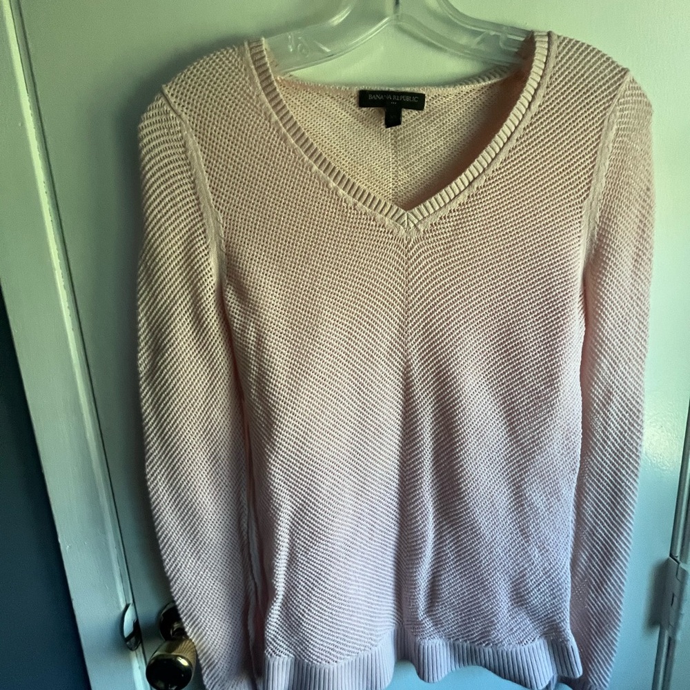 Women's Pink Sweater is banana republic